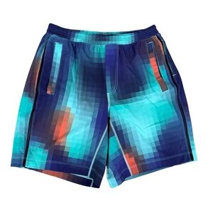 Lululemon Pace Breaker Shorts 9” Inseam Lined Geo Print Mens Large